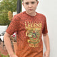 Kid's American Legend Orange Ombre Quick Dry Short Sleeve T-shirt