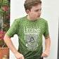 Kid's American Legend Lime Green Ombre Quick Dry Short Sleeve T-shirt