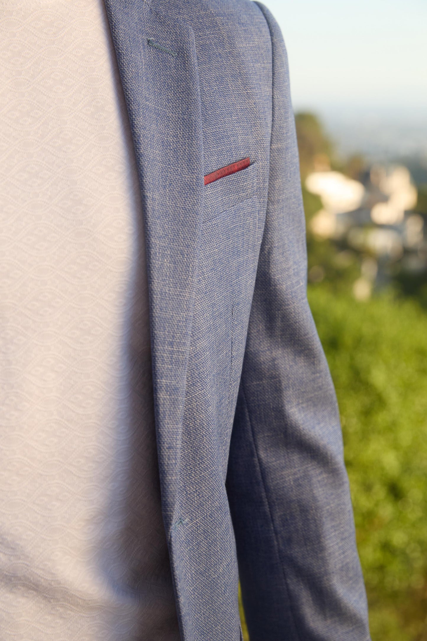Mens Modern Fit Blue Blazer