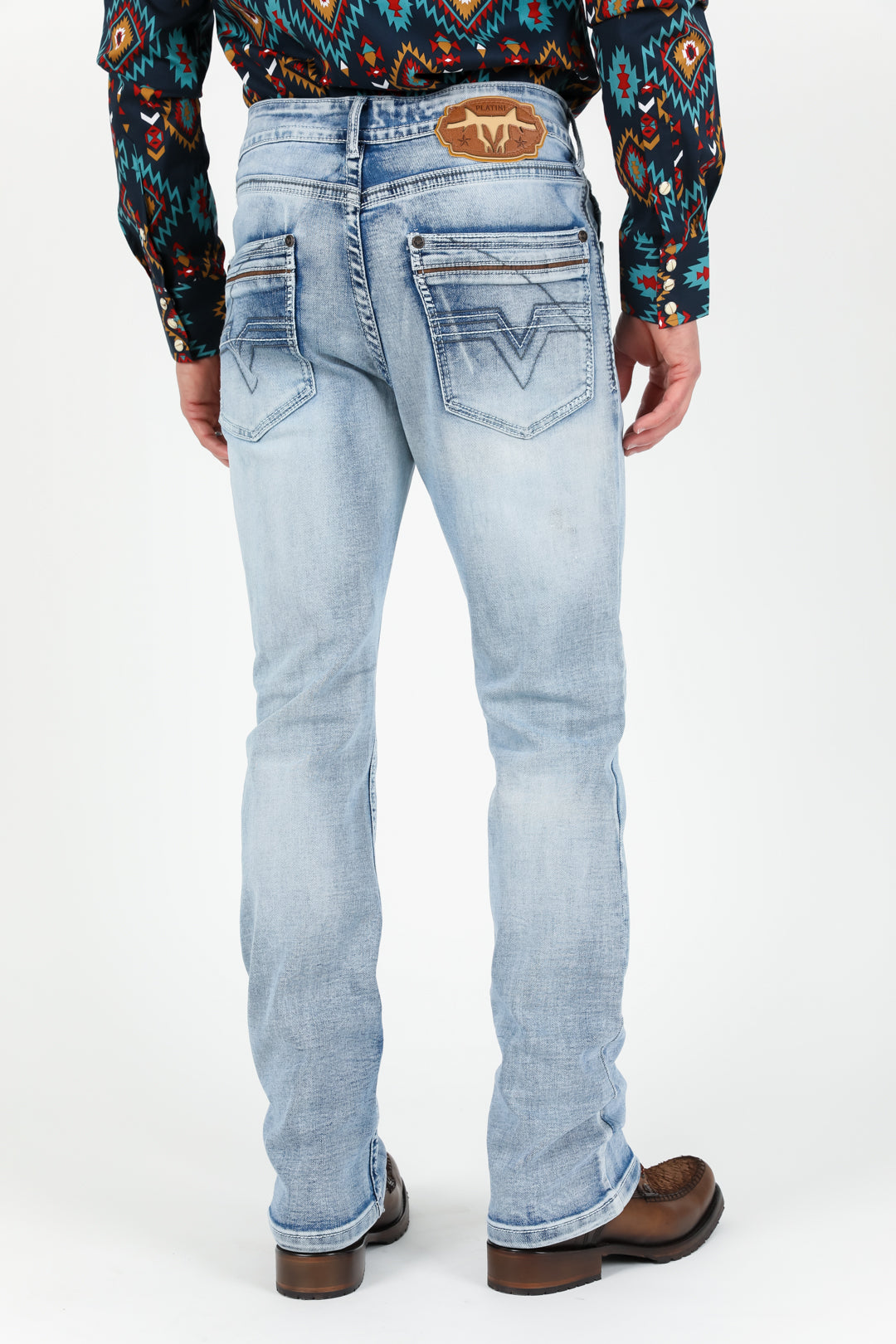 Holt Men's Light Blue Boot Cut Jeans