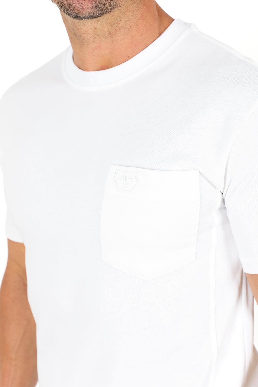 Cotton Knit T-Shirt - White