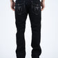Holt Men's Jet Black Slim Boot Cut Jeans