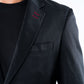 Men's Double Button Black Blazer