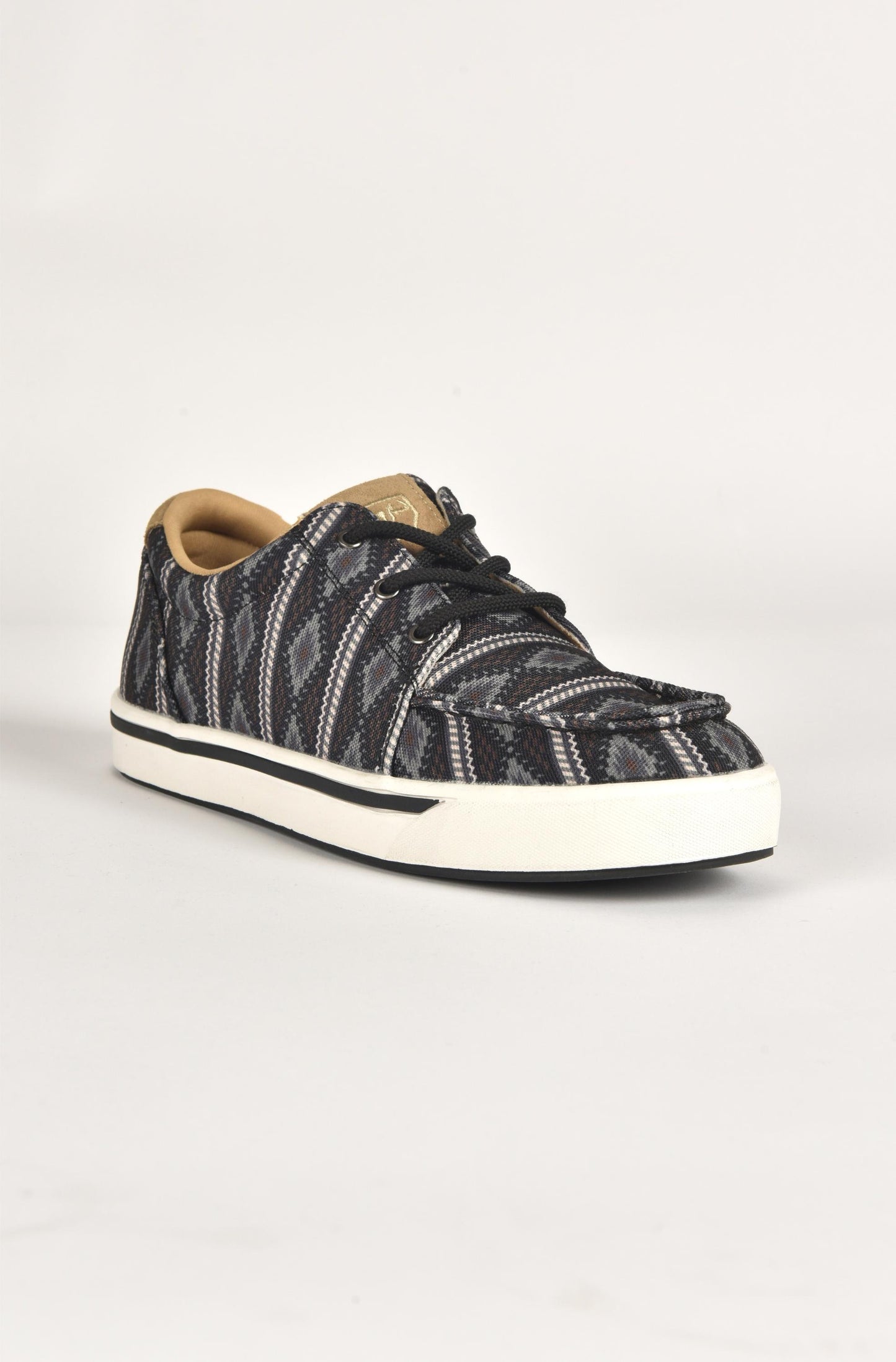 Mens Aztec Print Canvas Sneaker