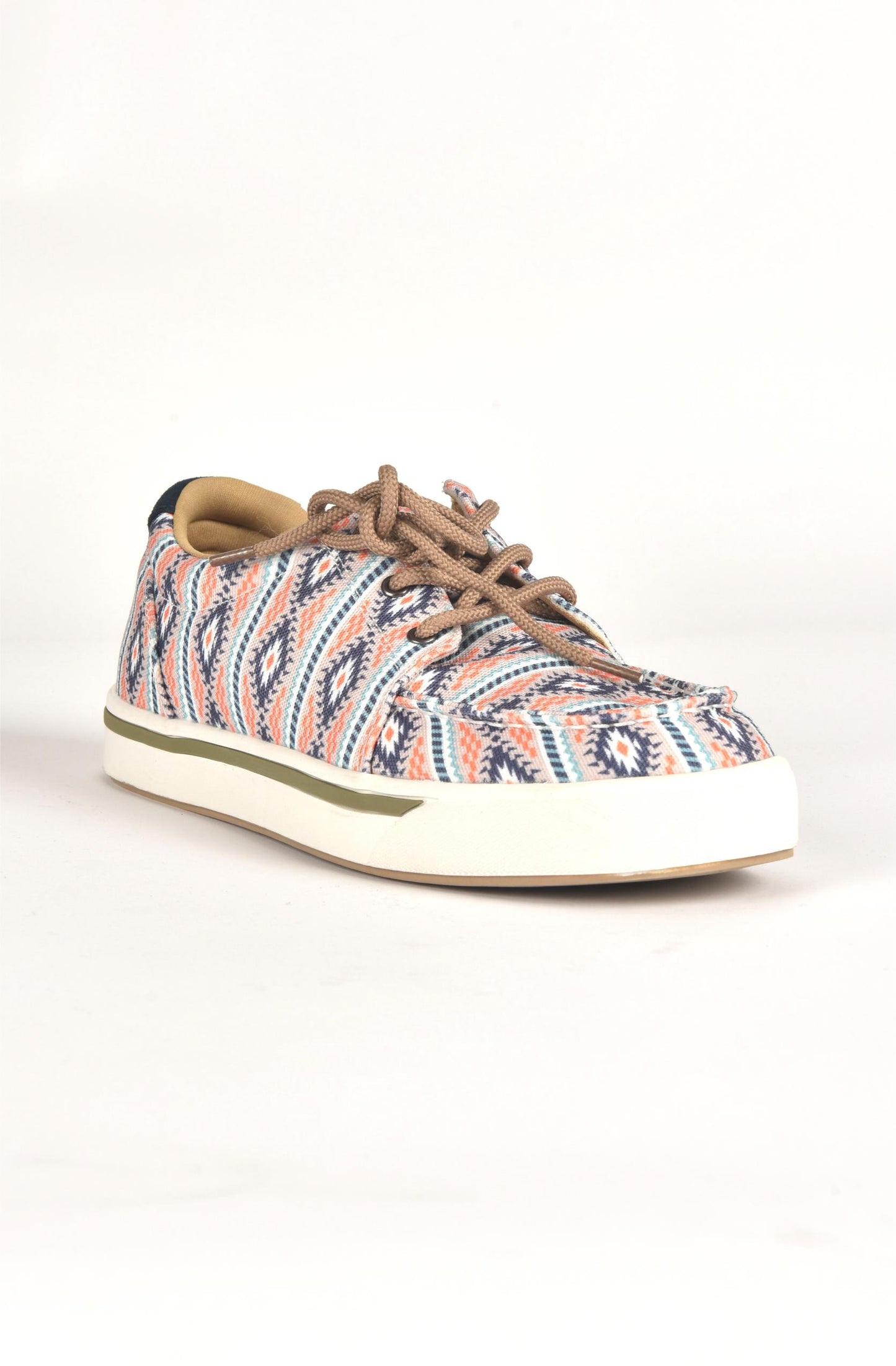 Mens Aztec Print Canvas Sneaker