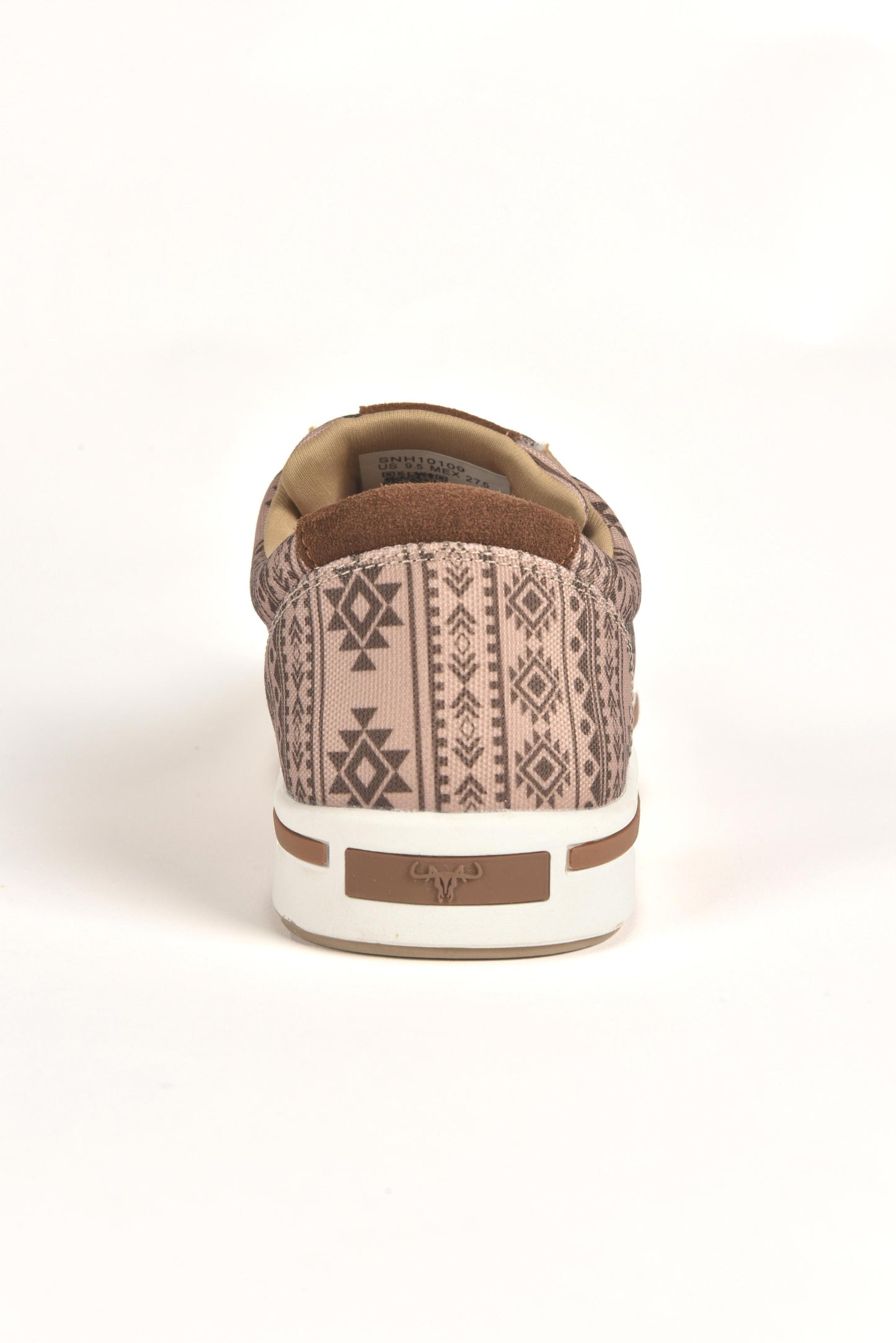 Mens Aztec Print Canvas Sneaker