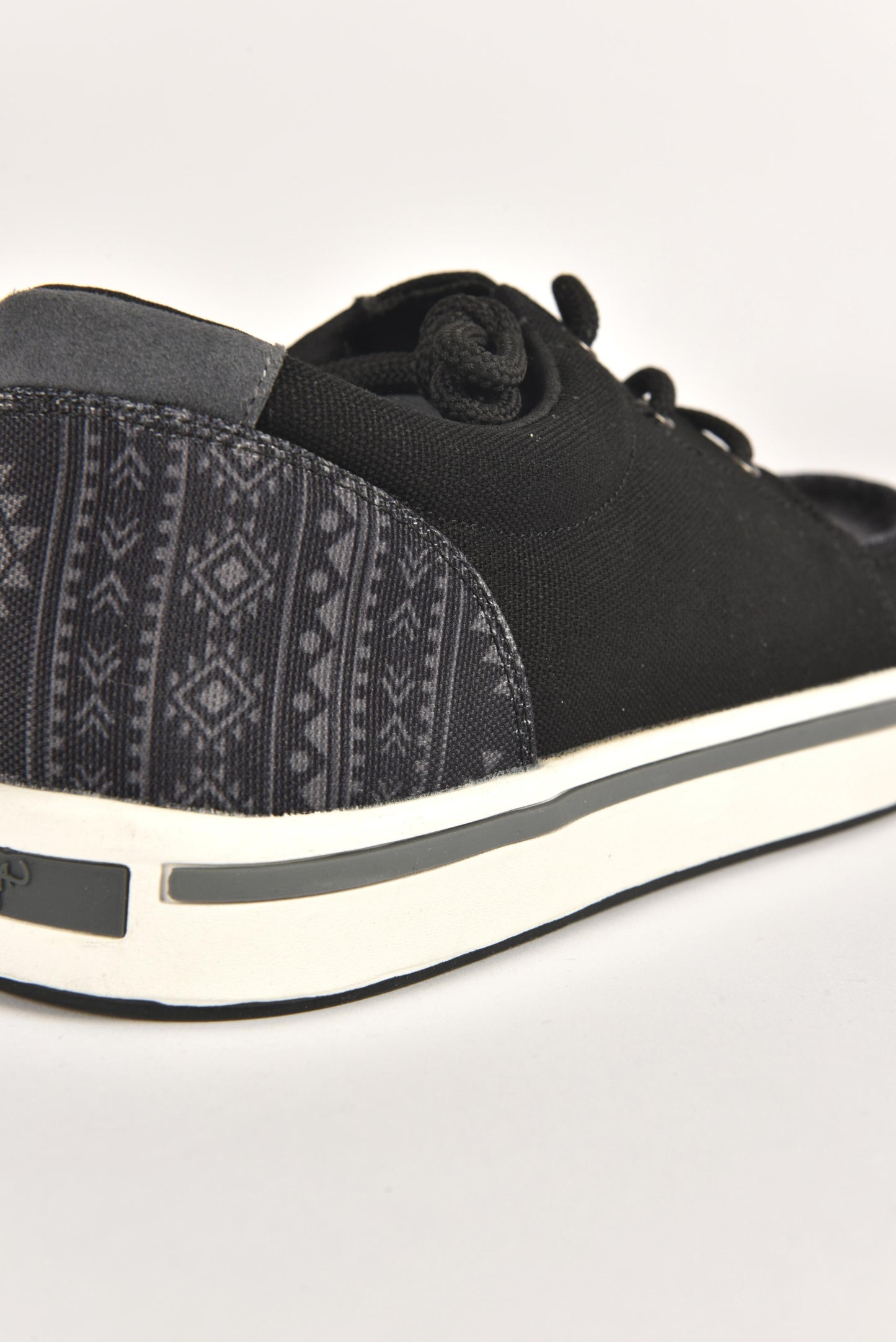 Mens Aztec Print Canvas Sneaker