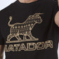 Mens Modern Fit Cotton Stretch "MATADOR" Print T-Shirt