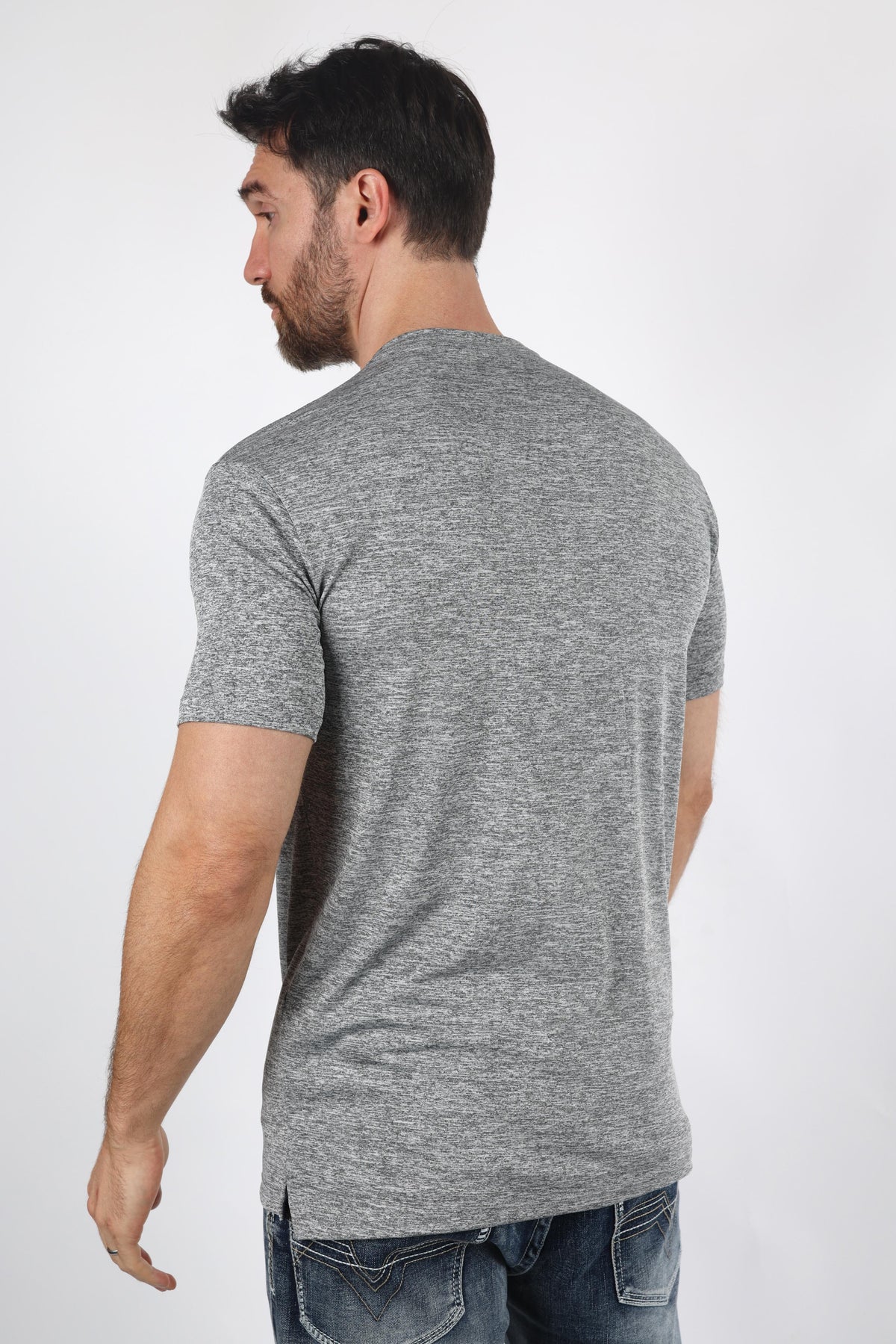 light grey henley logo tee men platini back