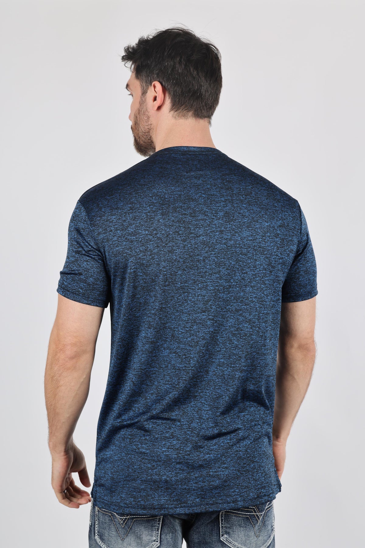 navy henley logo tee men platini back