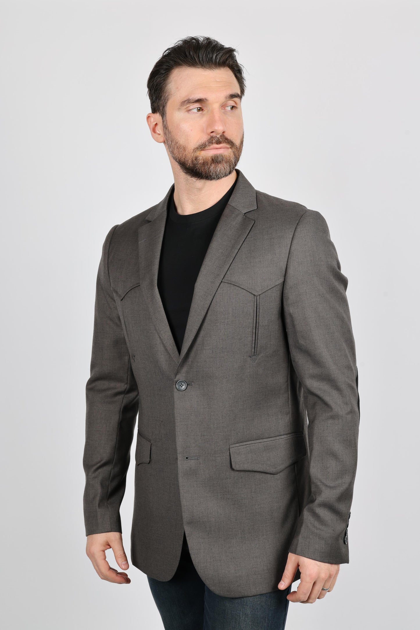 Men's Western Sport Coat with Elbow Patch