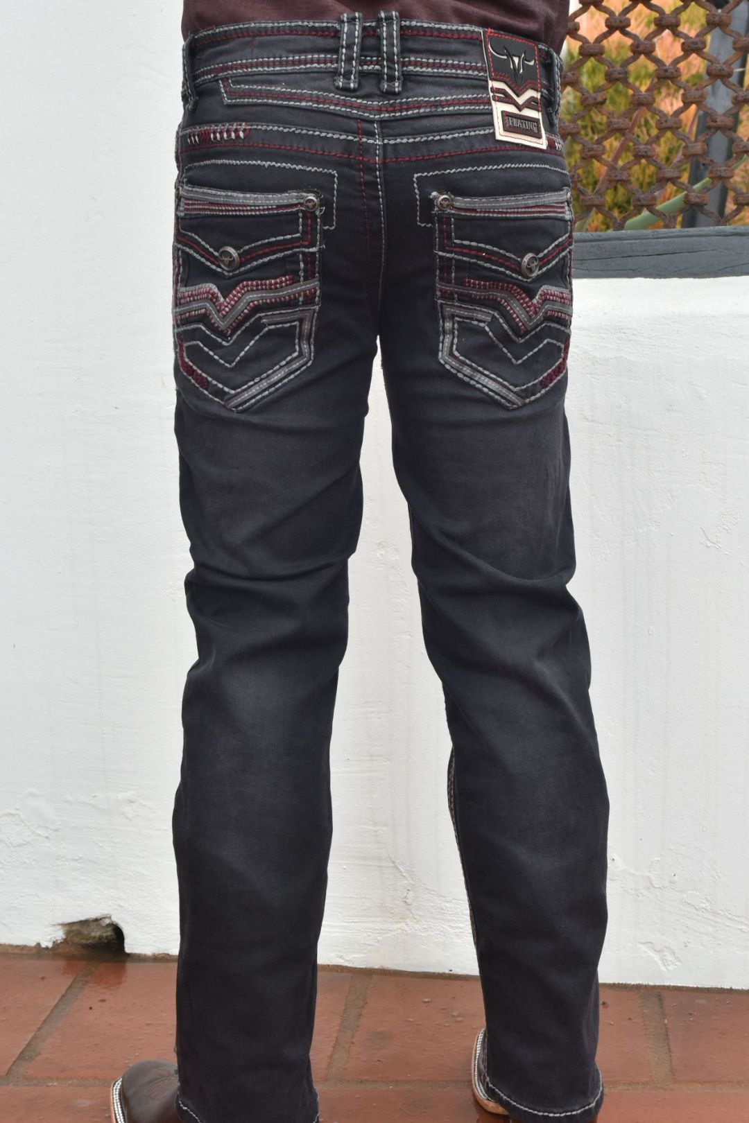 Holt Kid's Black Slim Boot Cut Jeans – Platini Fashion
