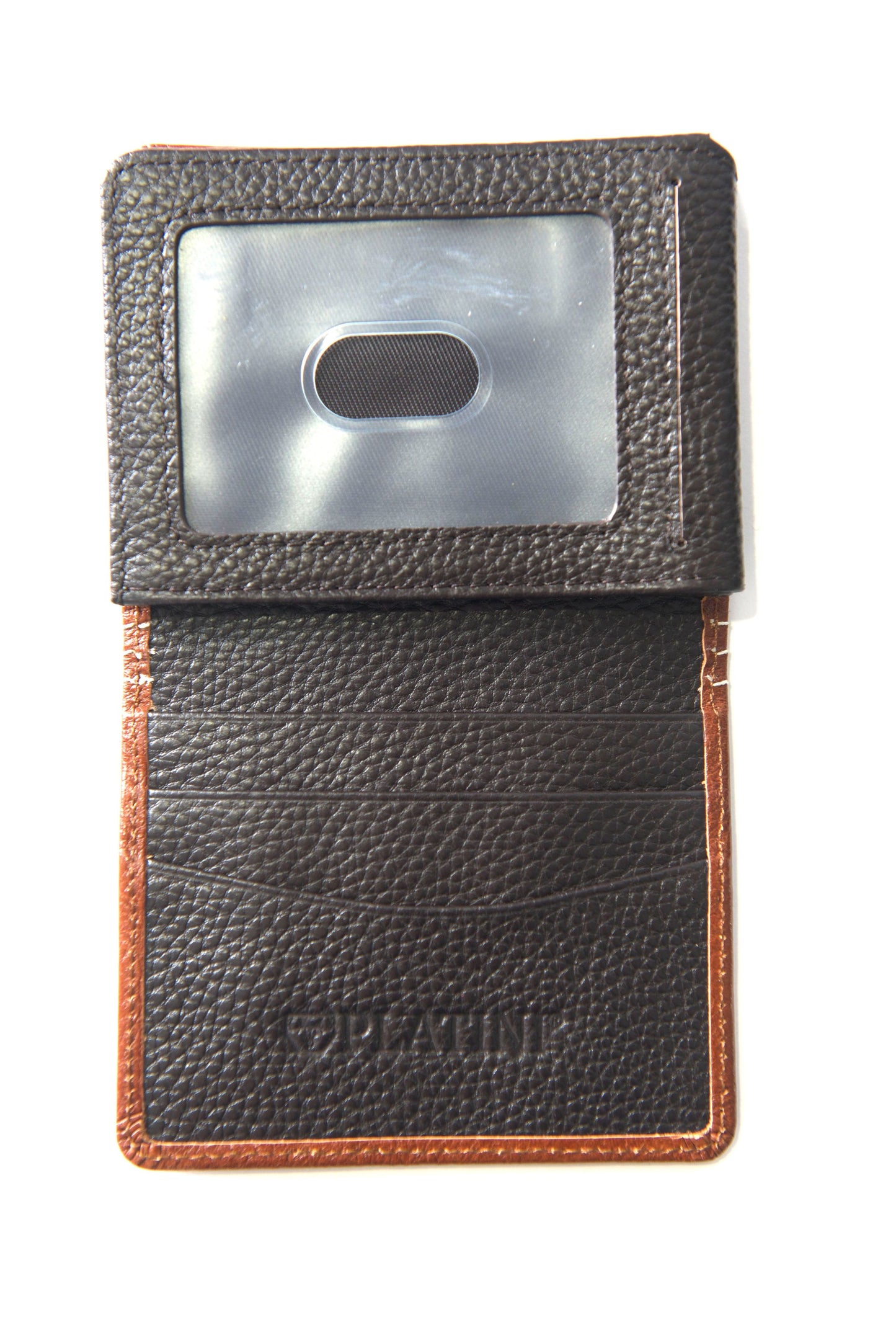 Men's Genuine Leather Wallets - Cognac