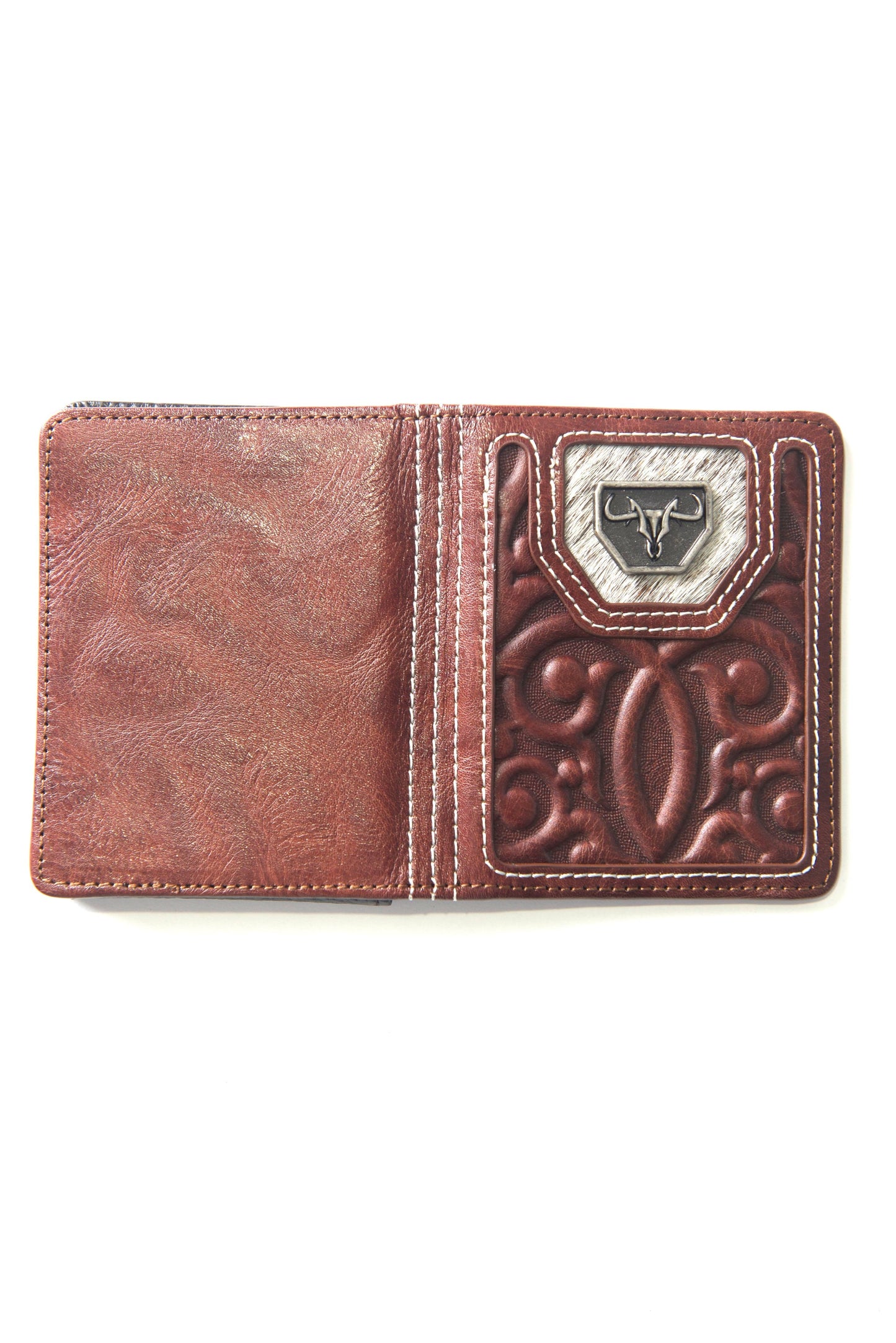 Men's Genuine Leather Wallets - Brown