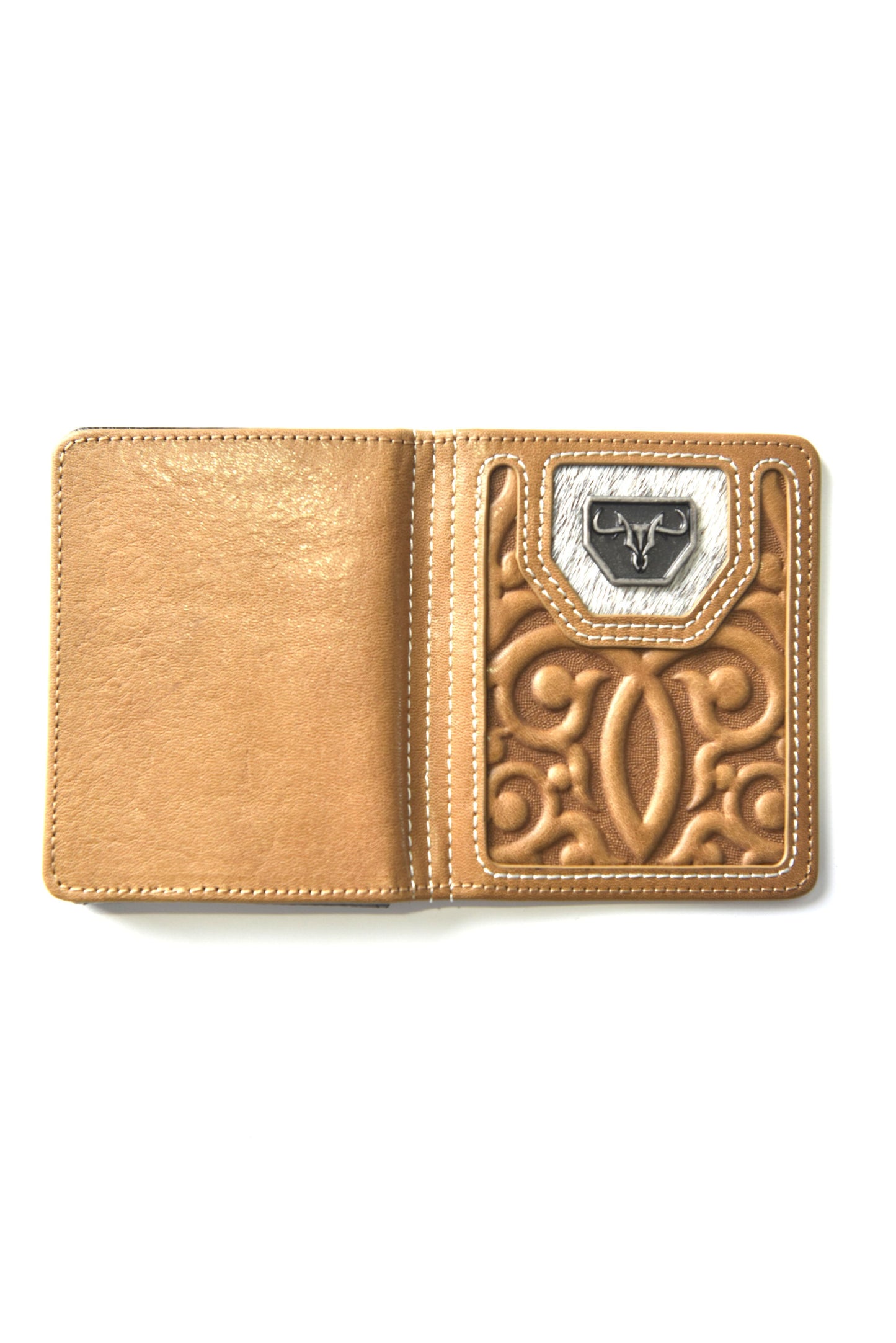 Men's Genuine Leather Wallets - Khaki