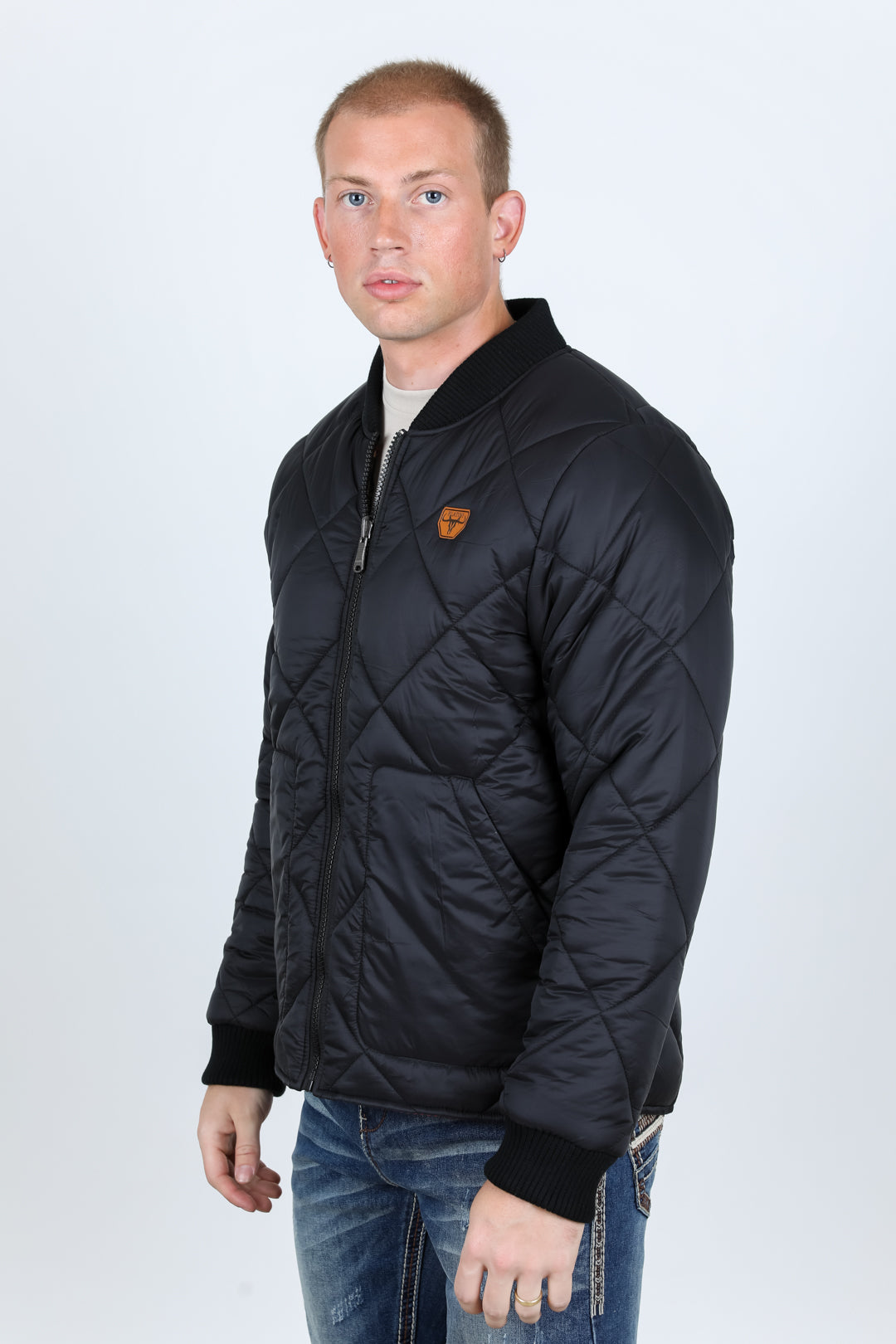 Mens Insulated Reversable Jacket - Black