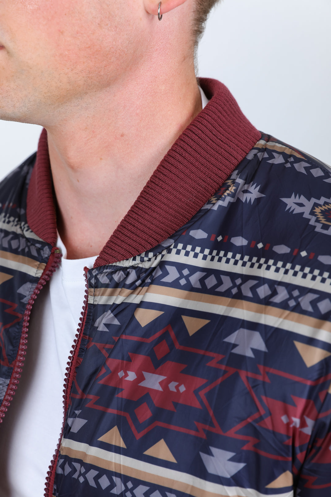 Mens Insulated Reversable Jacket - Wine