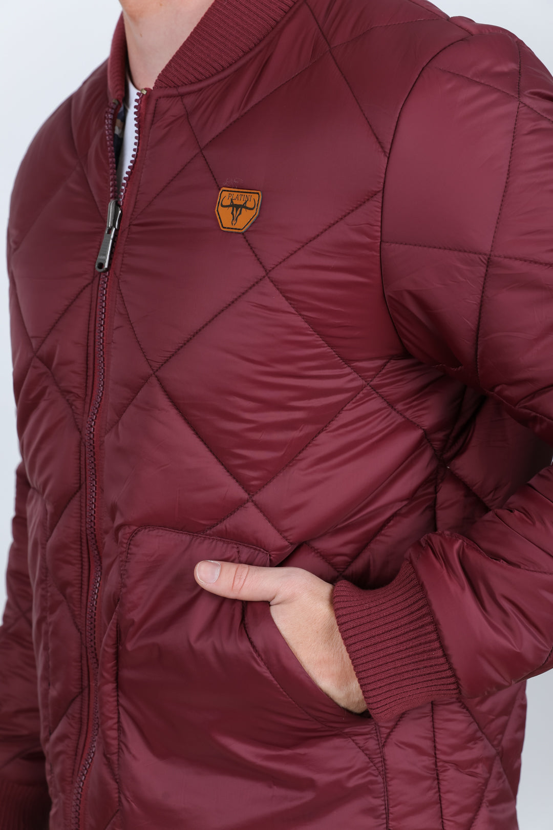 Mens Insulated Reversable Jacket - Wine