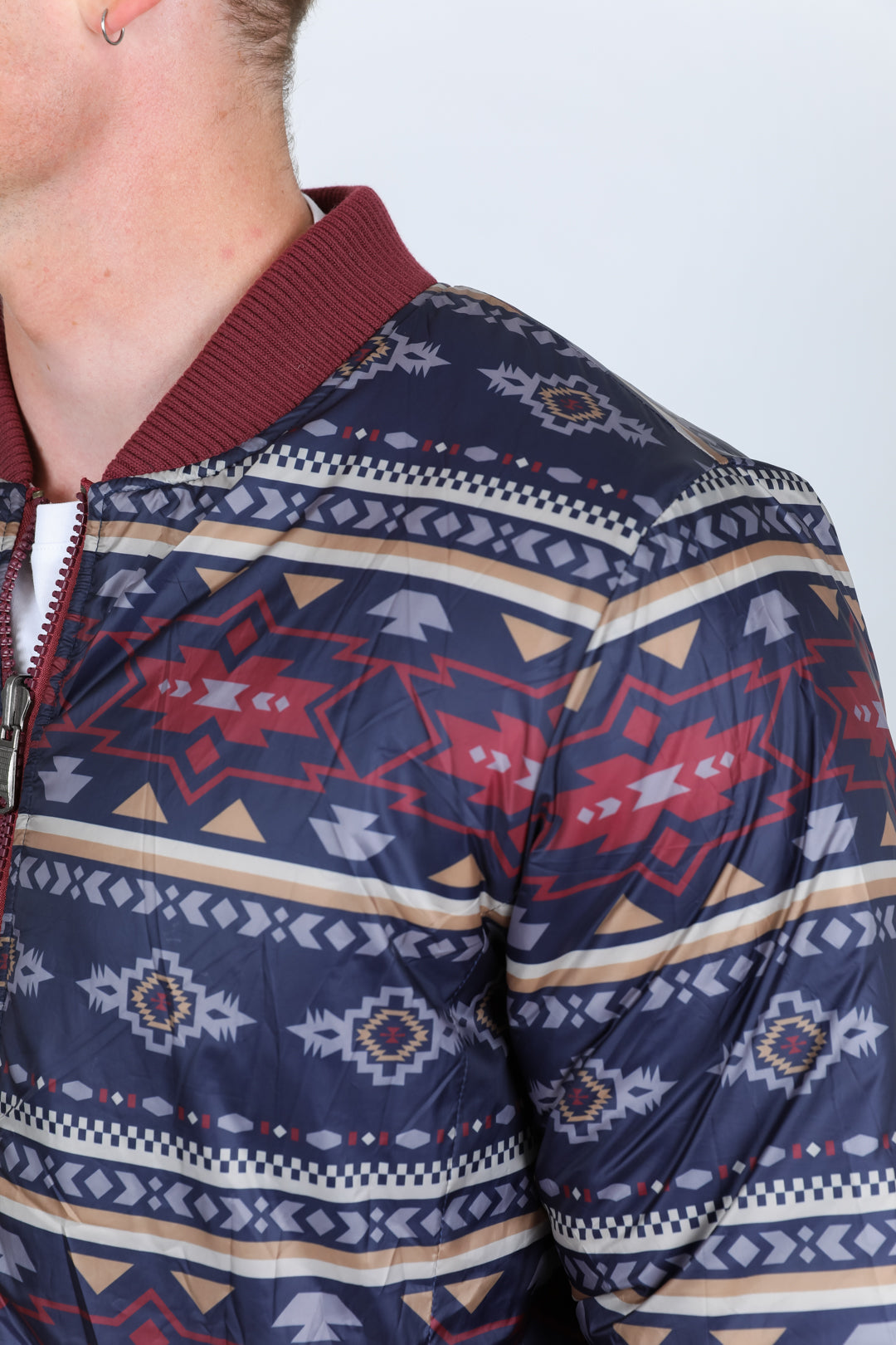Mens Insulated Reversable Jacket - Wine