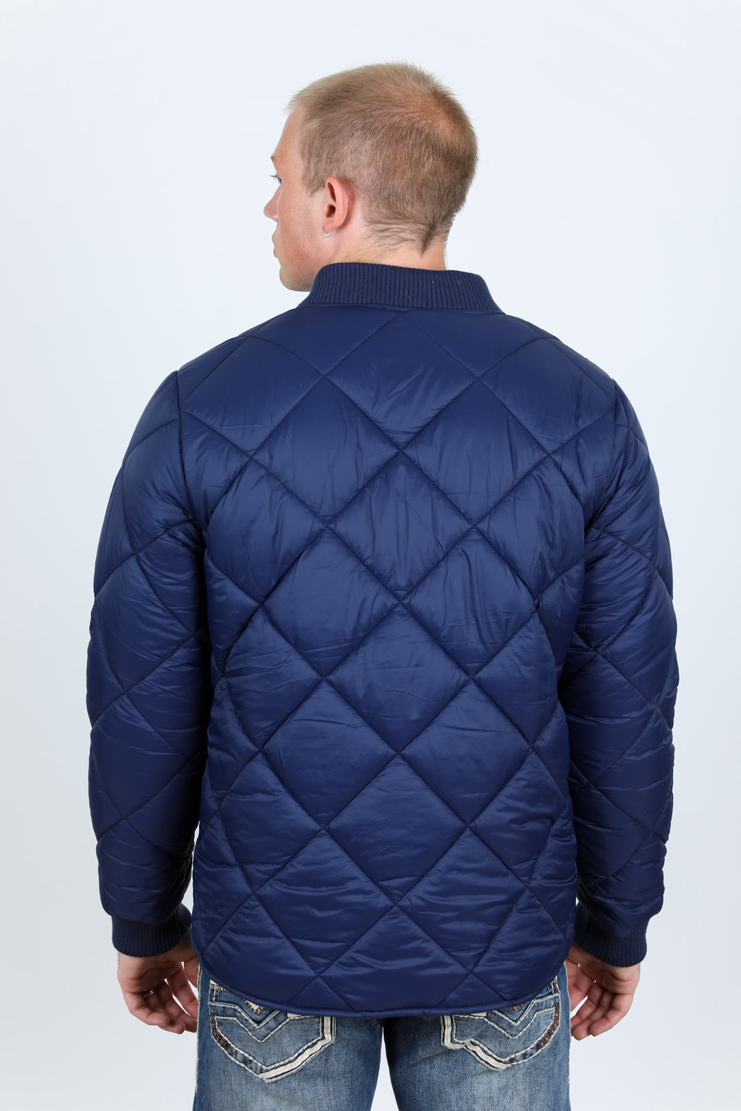 Mens Insulated Reversable Jacket - Navy