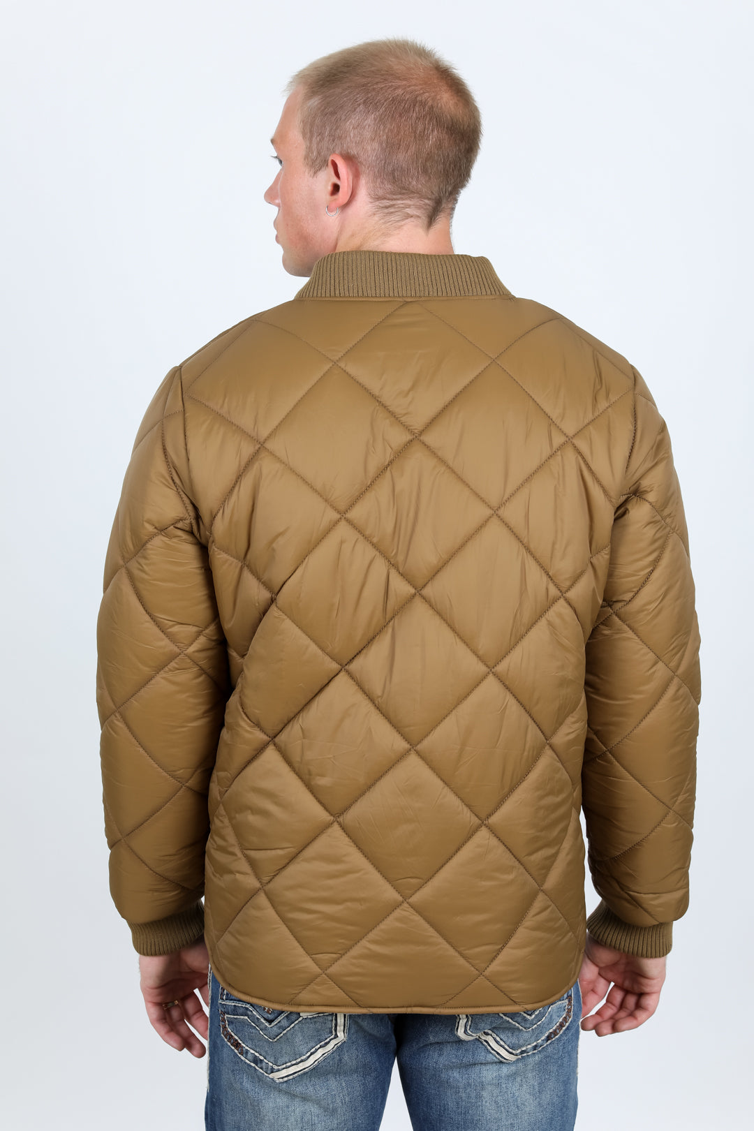 Mens Insulated Reversable Jacket - Beige