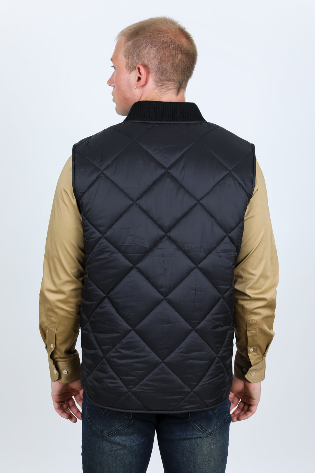 Mens Insulated Reversible Vest - Black