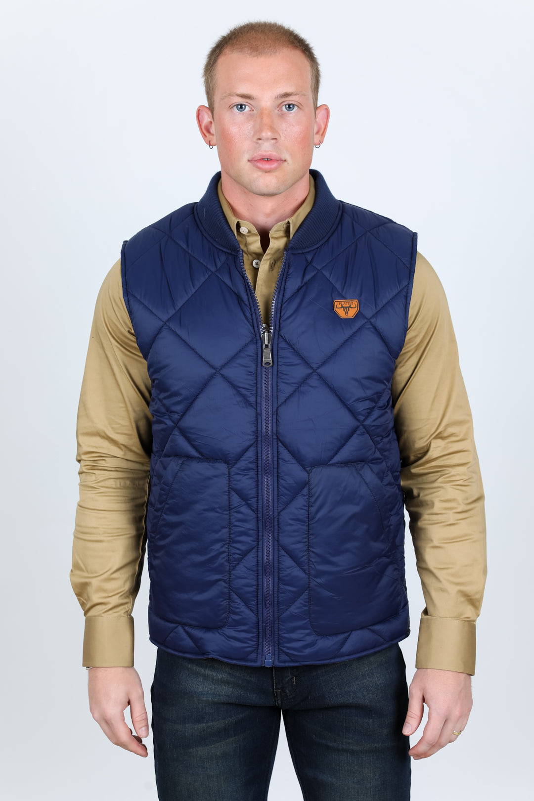 Mens Insulated Reversable Vest - Navy