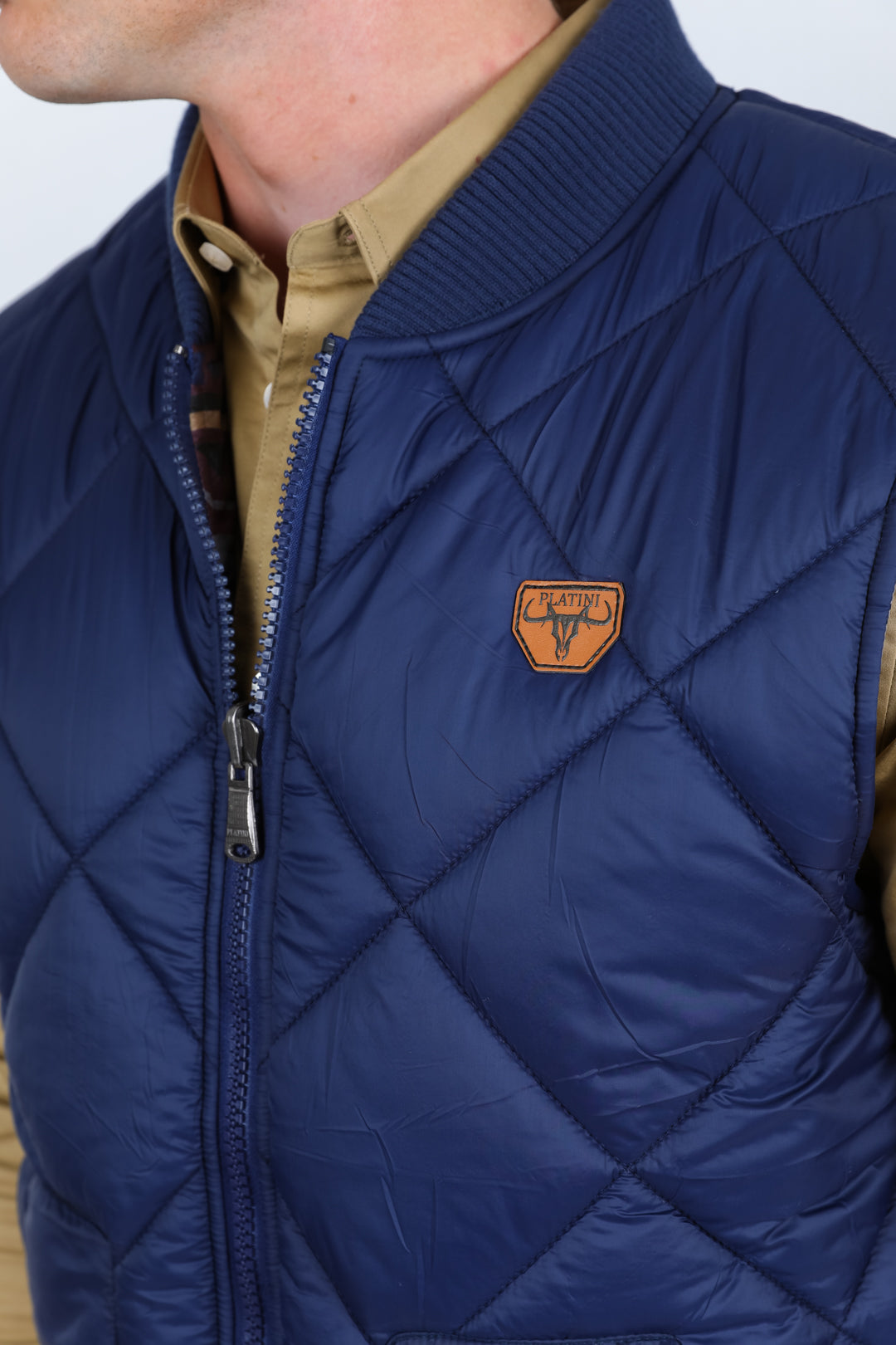 Mens Insulated Reversable Vest - Navy