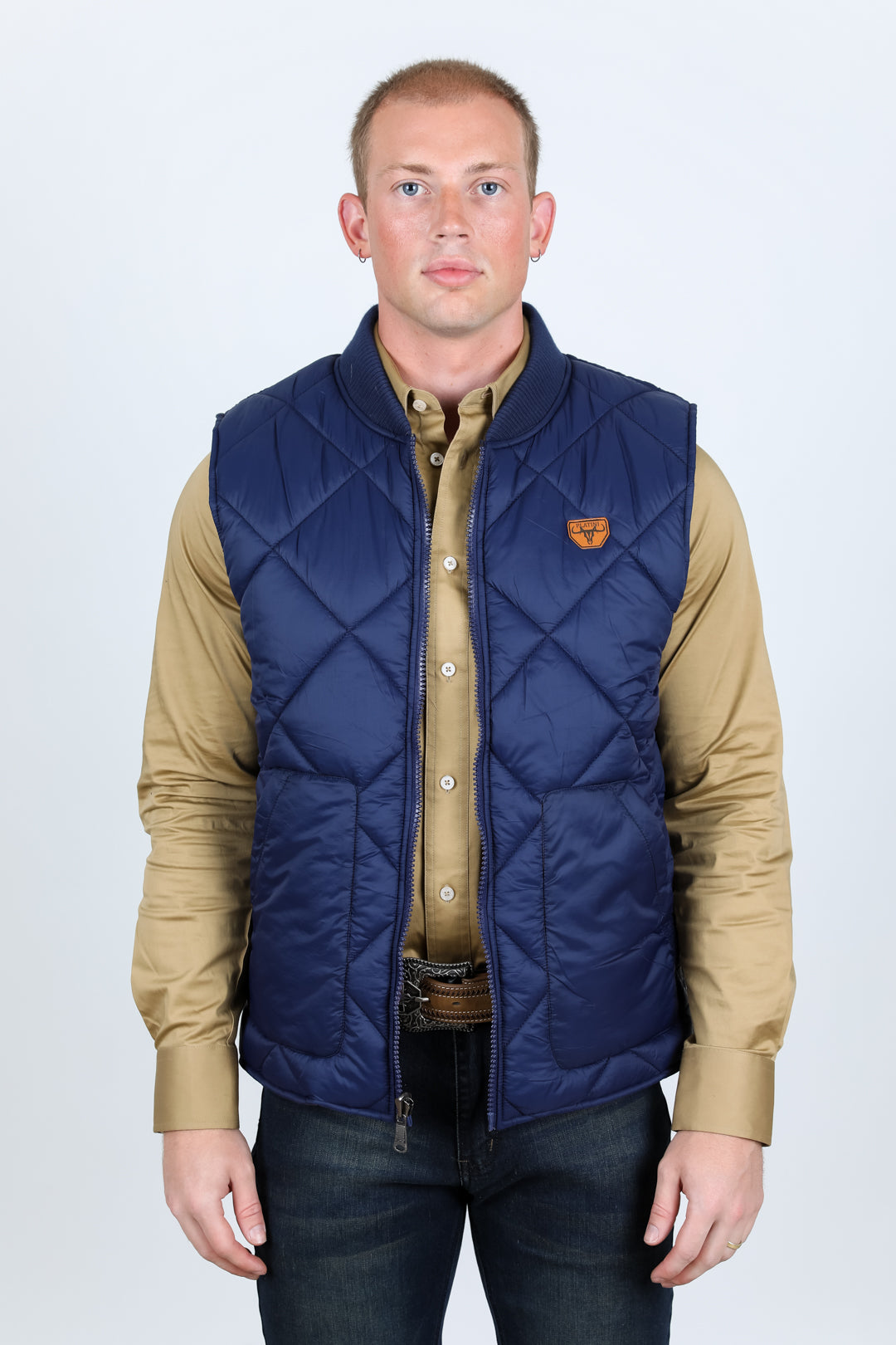 Mens Insulated Reversable Vest - Navy