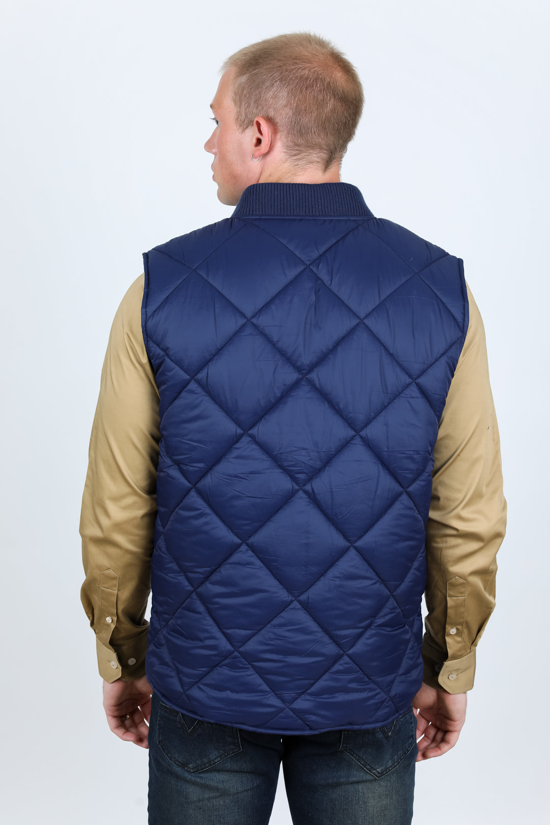 Mens Insulated Reversable Vest - Navy