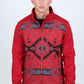 Mens Aztec Softshell Water-Resistant Jacket - Red