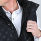 Men's Fur Lined Quilted Monogram Vest - Black