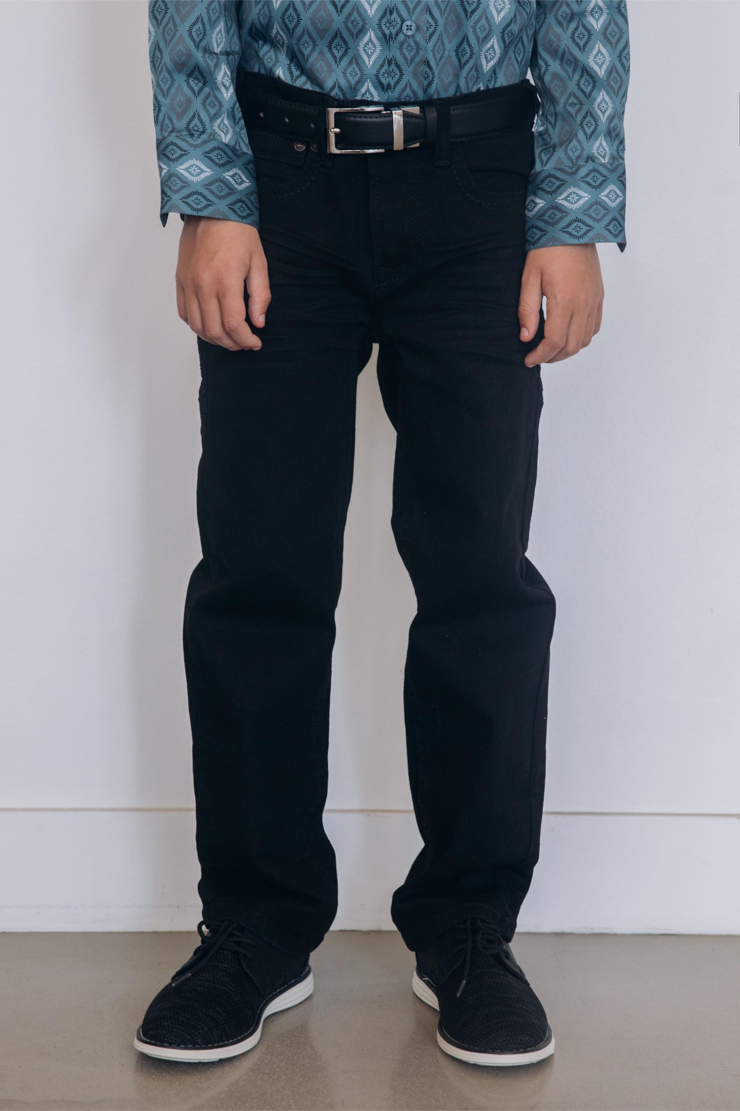 Holt Boys' Black Boot Cut Jeans