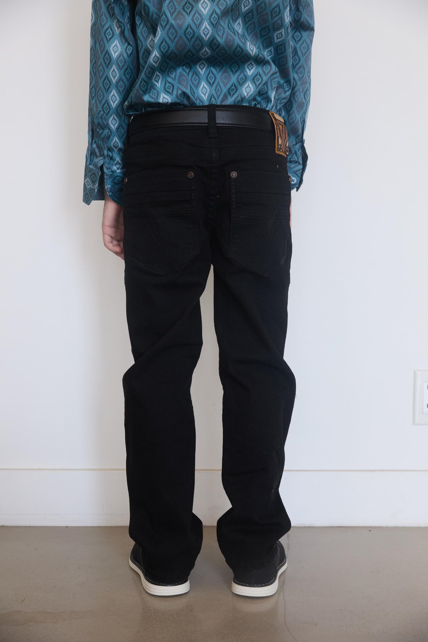 Holt Boys' Black Boot Cut Jeans