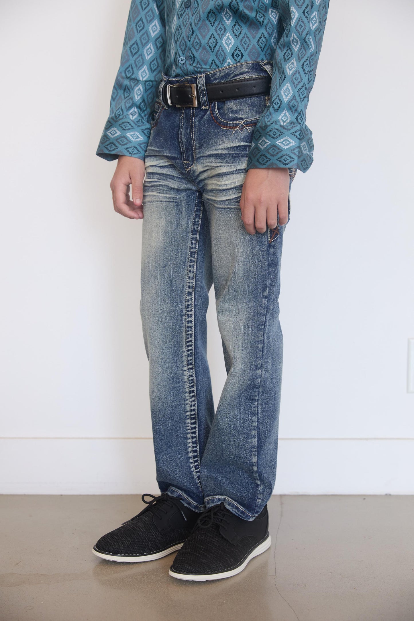 Holt Boys' Blue Boot Cut Jeans