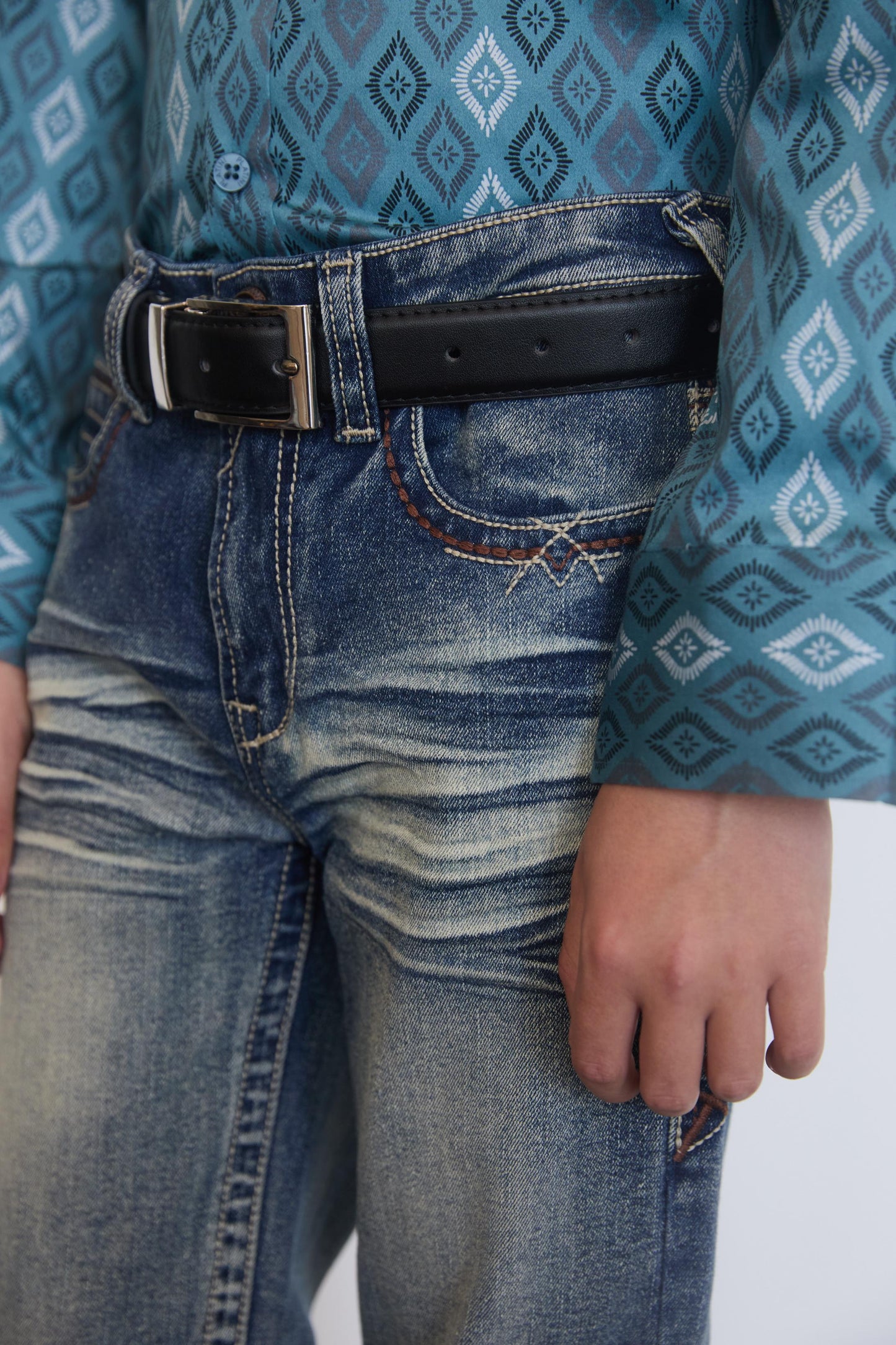 Holt Boys' Blue Boot Cut Jeans