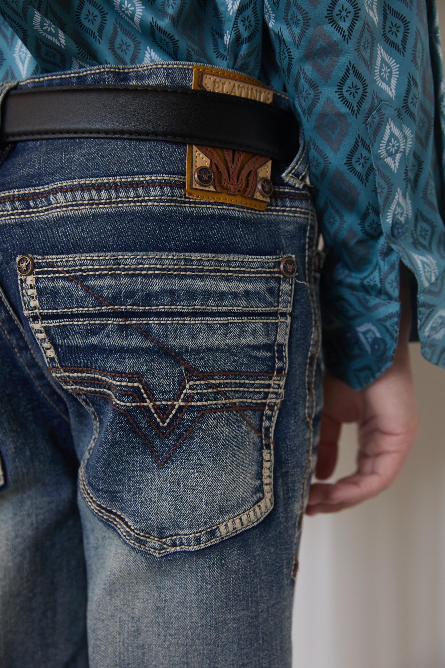 Holt Boys' Blue Boot Cut Jeans