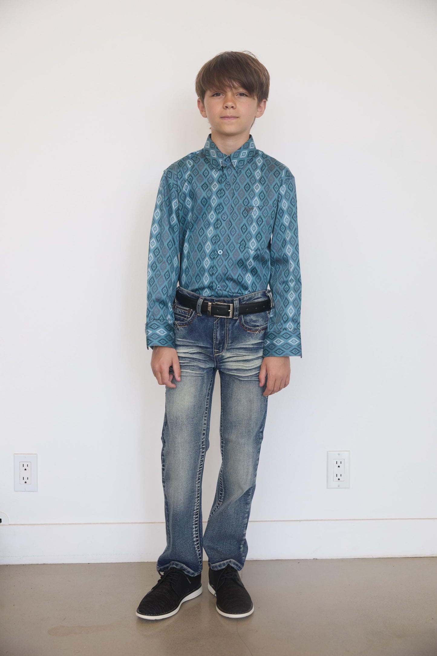Holt Boys' Dark Blue Boot Cut Jeans