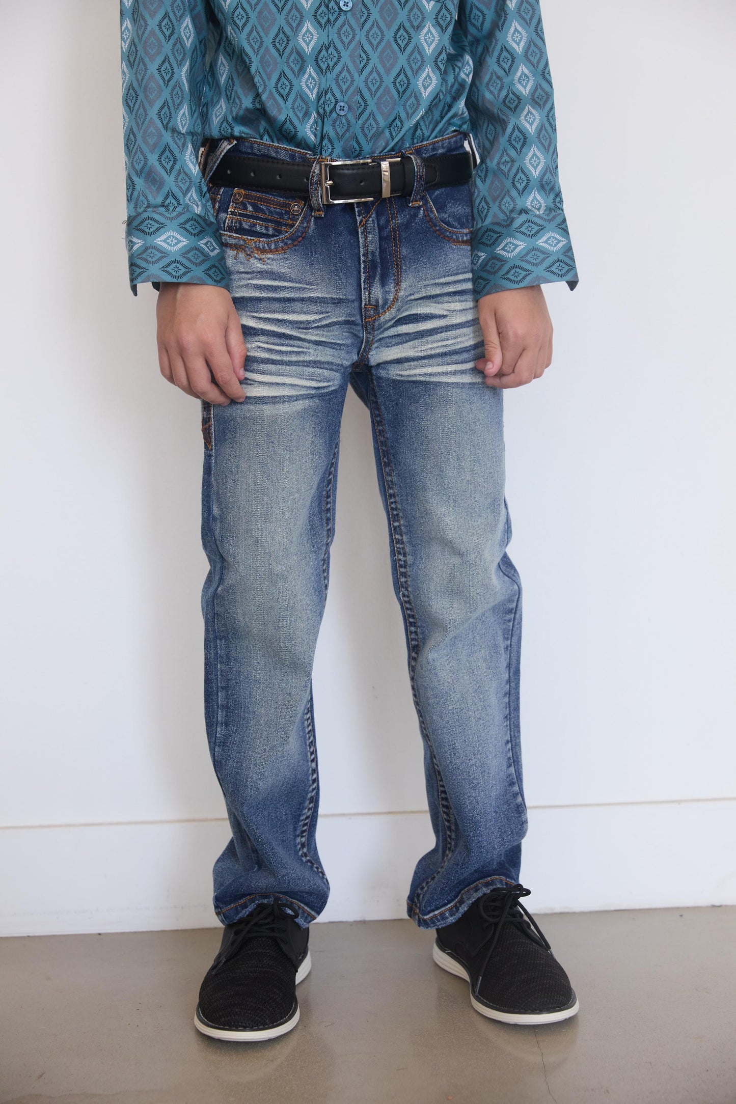 Holt Boys' Dark Blue Boot Cut Jeans