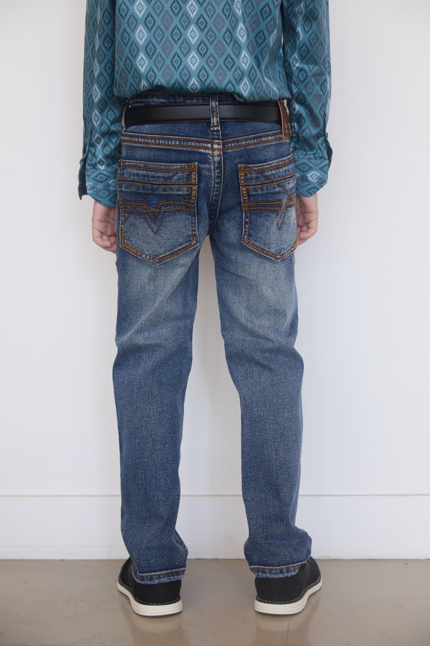 Holt Boys' Dark Blue Boot Cut Jeans