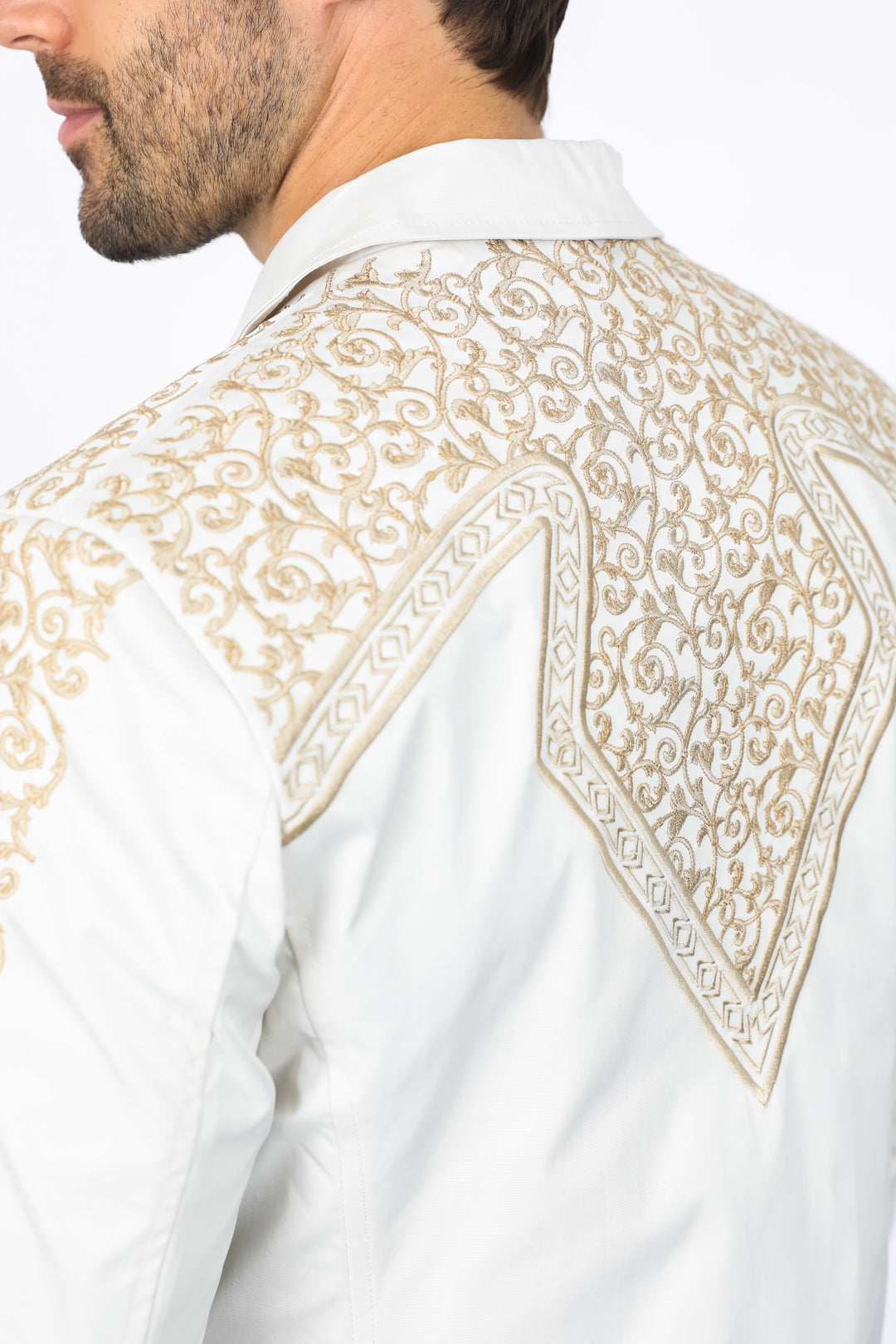 Mens Embroidery Fashion Blazer