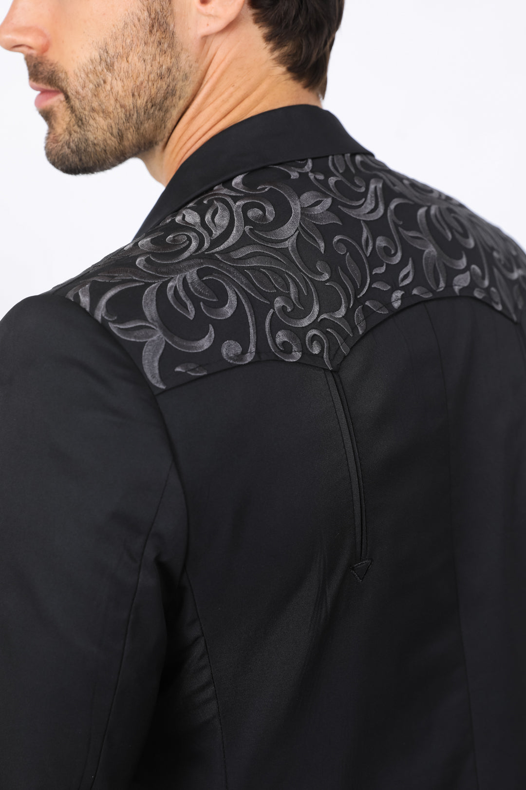 Mens Embroidery Fashion Blazer