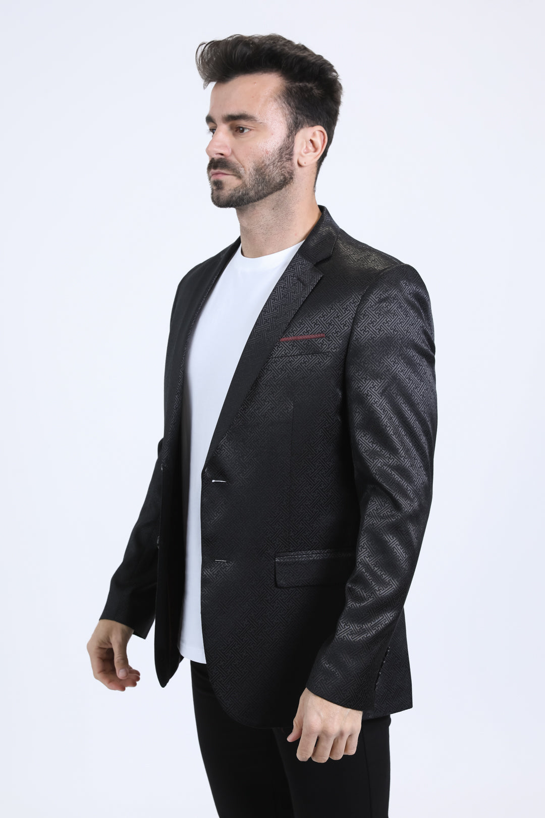 Mens Modern Fit Black Blazer