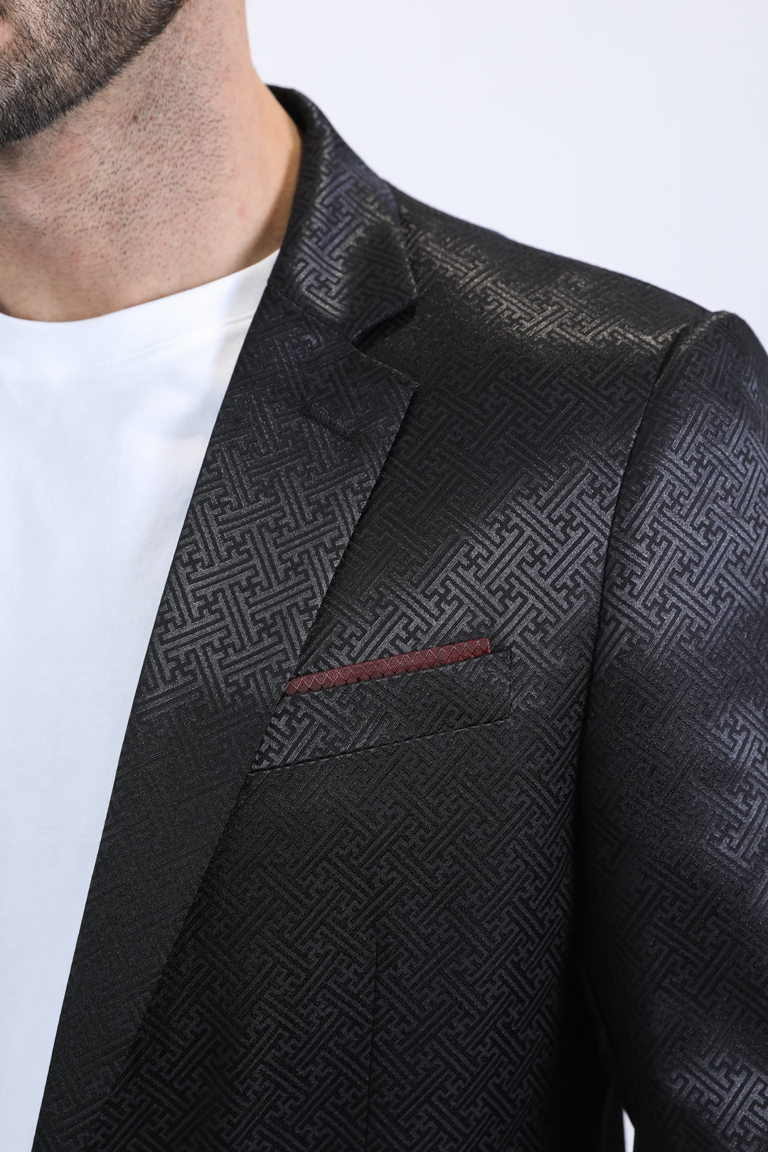 Mens Modern Fit Black Blazer