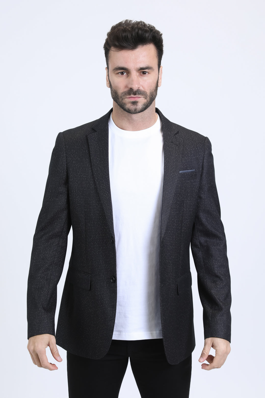 Mens Modern Fit Black Blazer