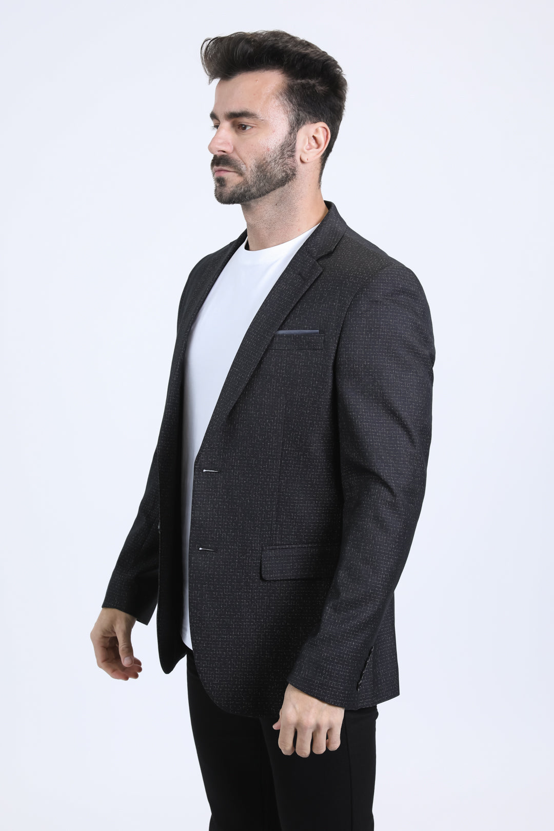 Mens Modern Fit Black Blazer