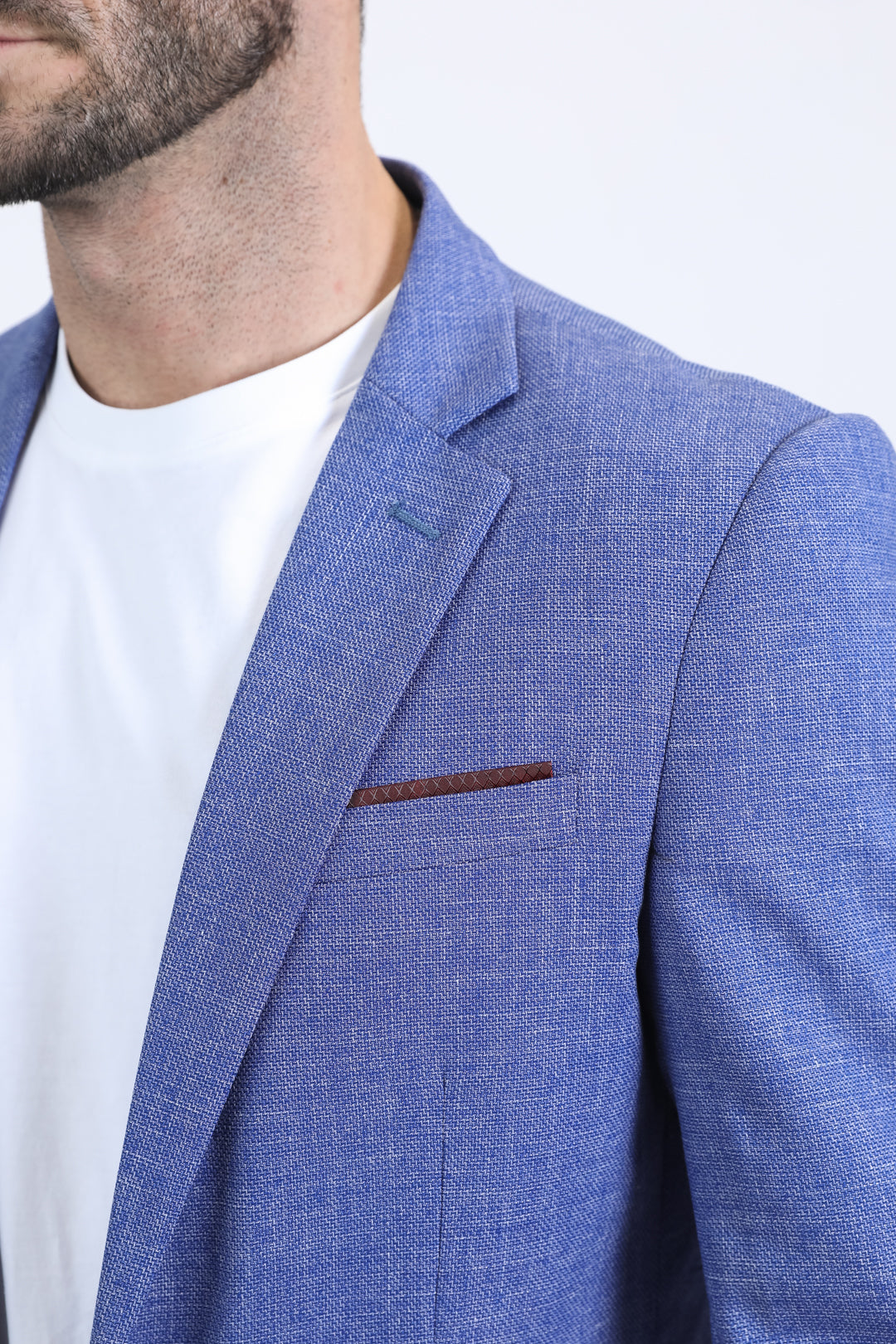 Mens Modern Fit Blue Blazer