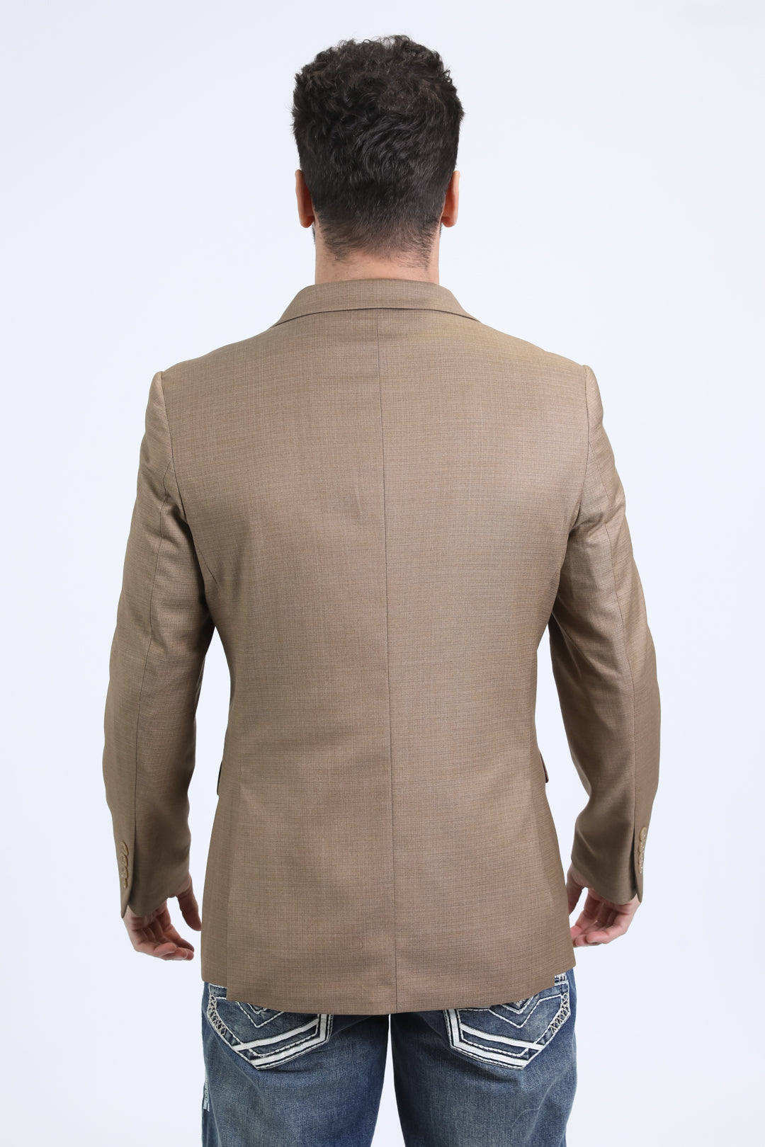 Mens Modern Fit Brown Blazer