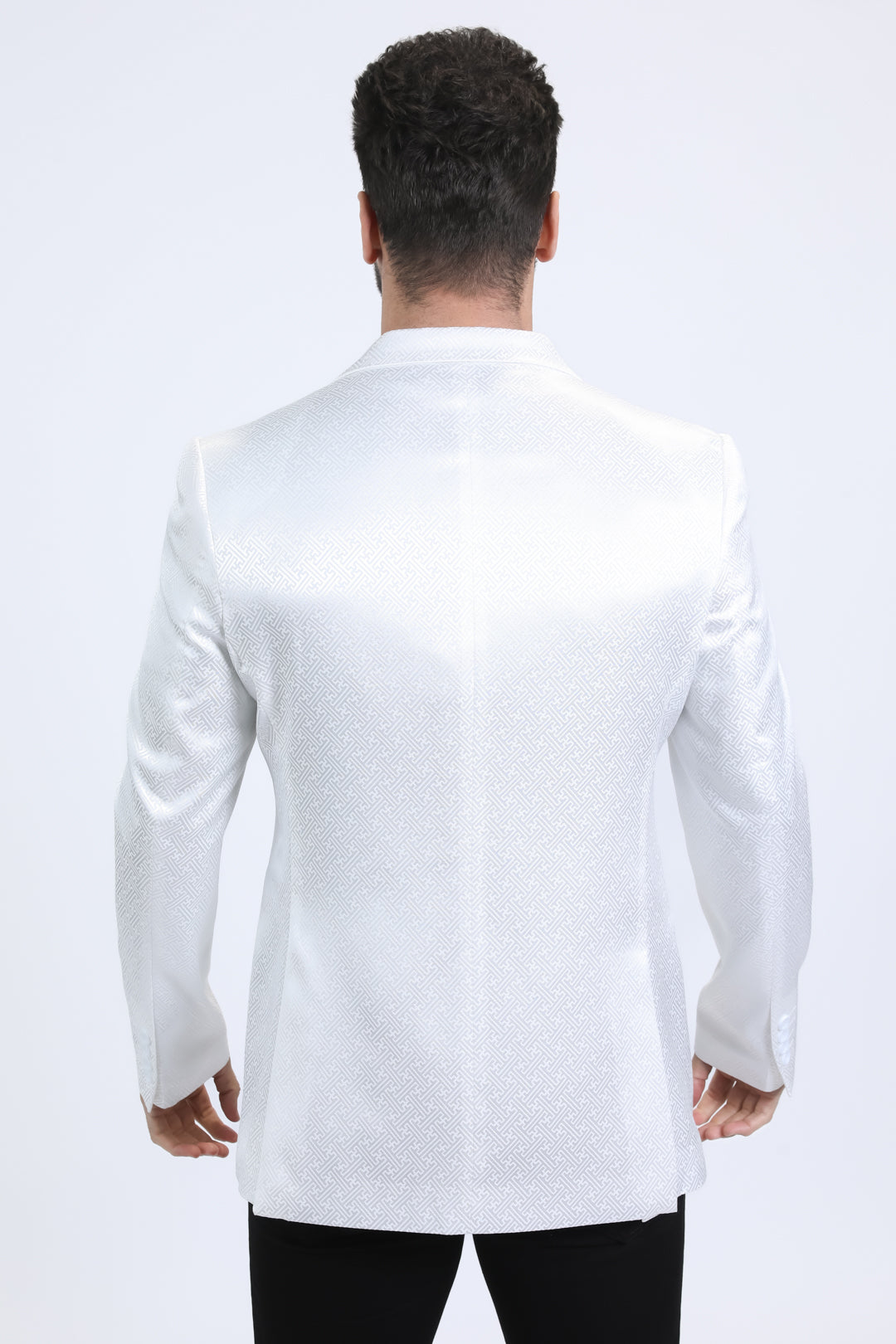 Mens Modern Fit White Blazer
