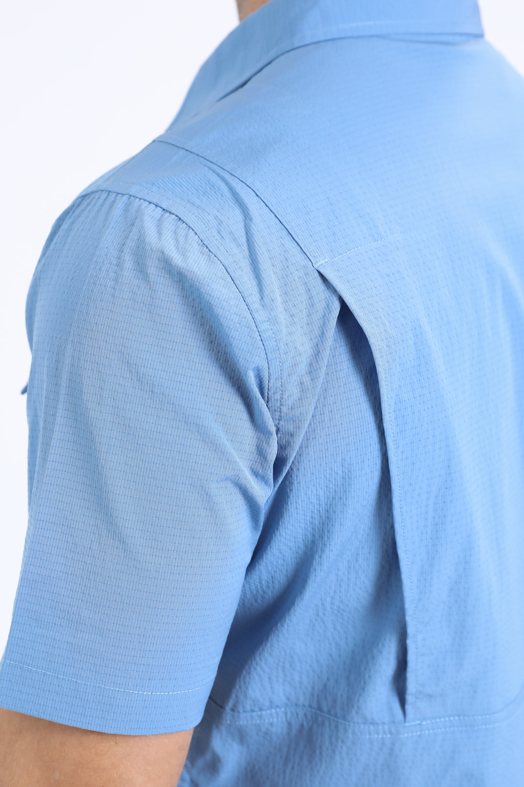 Men's Performance Western Short Sleeve Lt. Blue Shirt